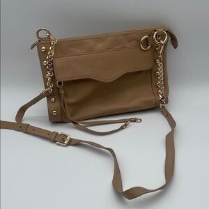 Rebecca Minkoff Beige Leather Crossbody Bag
